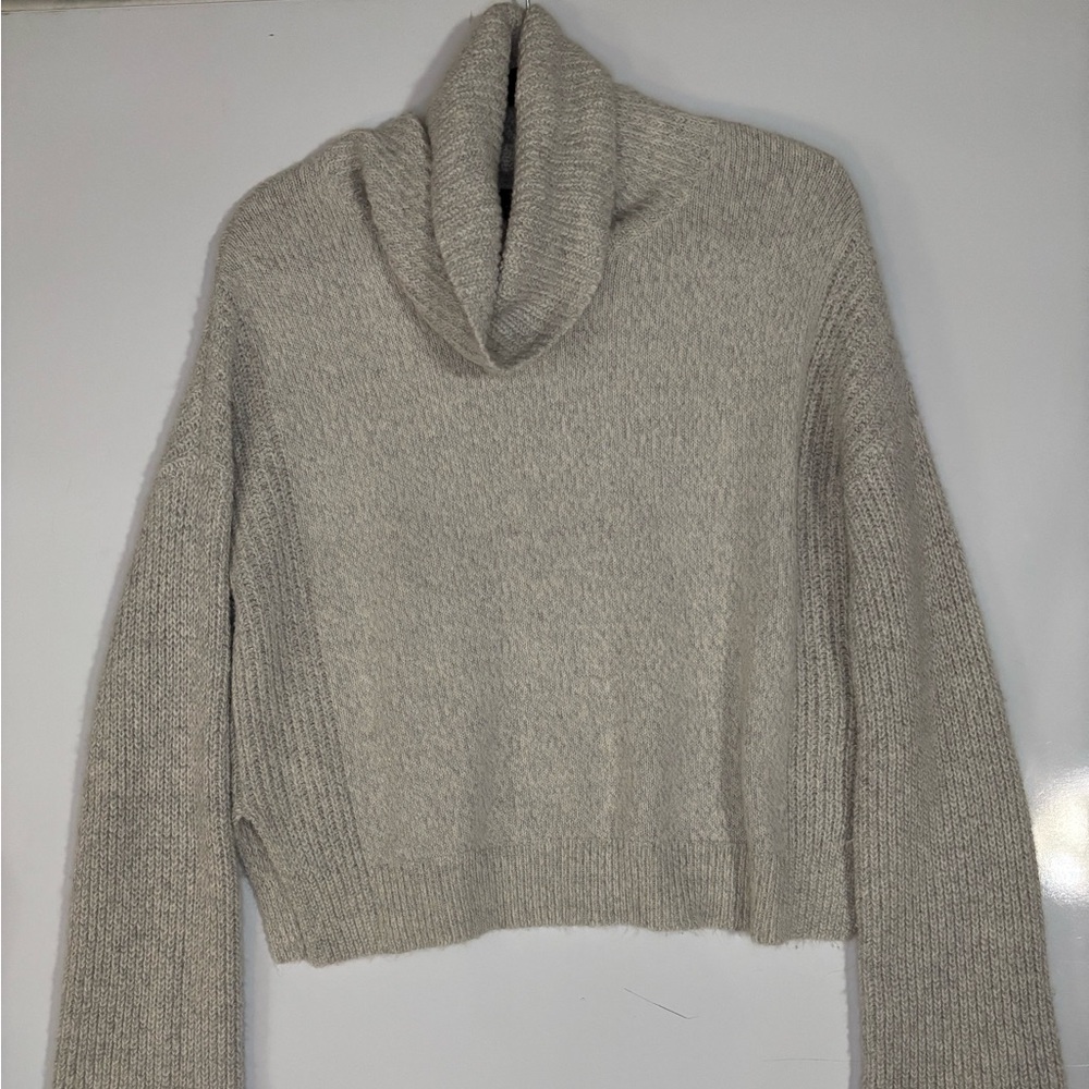 Calvin Klein Light Gray Cowl Neck Sweater